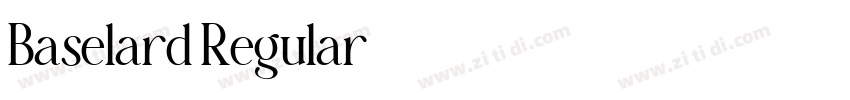 Baselard Regular字体转换